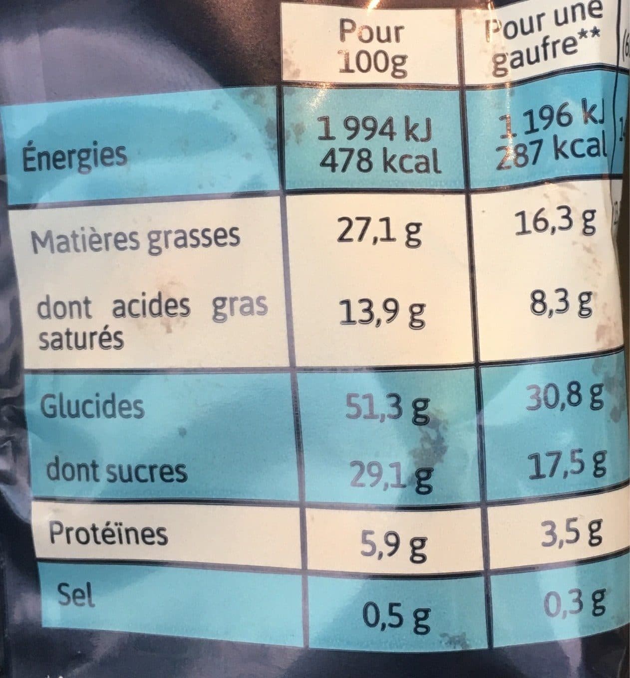 L’atelier Des Gourmands Gaufre liégoise chocolat packshot