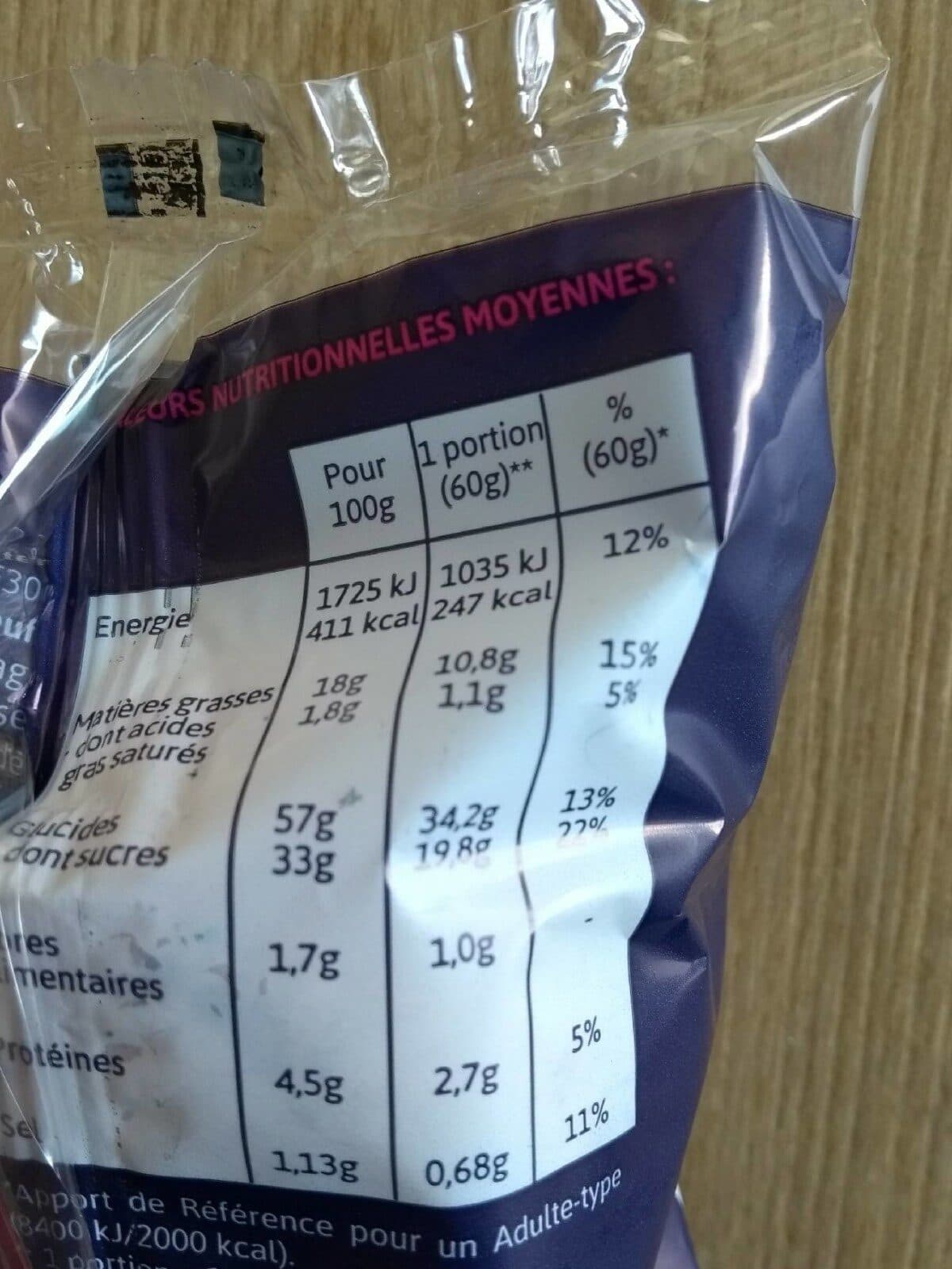 Open Food Facts Muffin fourré myrtilles packshot
