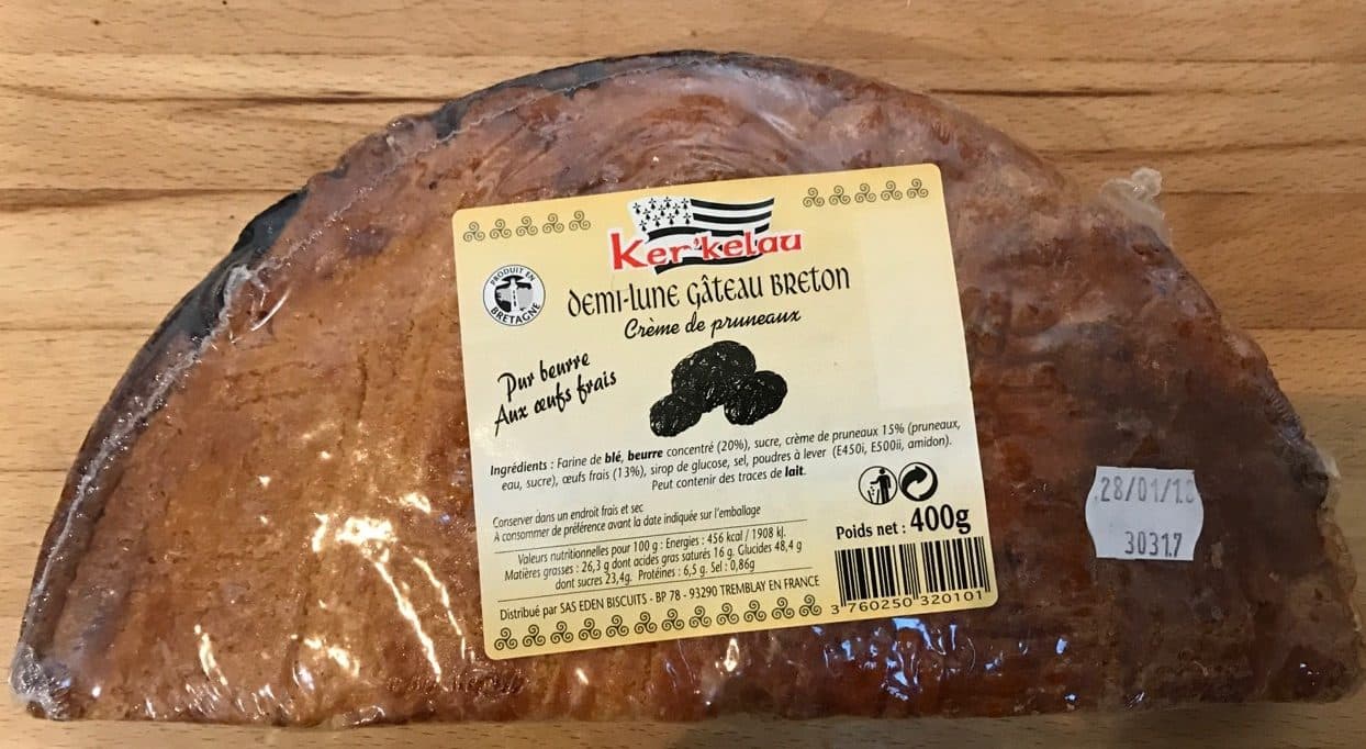 Ker'Kelau Demi-Lune Gâteau Breton Crème de Pruneaux packshot