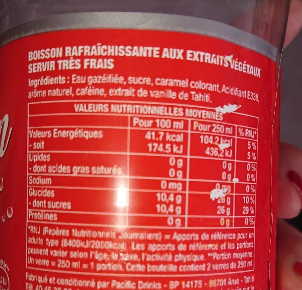 Open Food Facts Tahitian Cola packshot