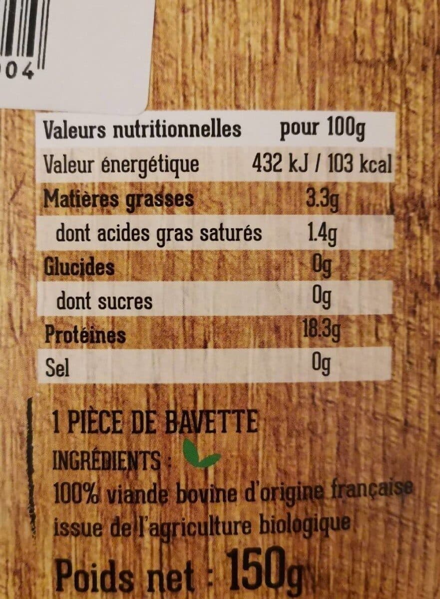 BIO & BIEN ÉLEVÉS BAVETTE packshot