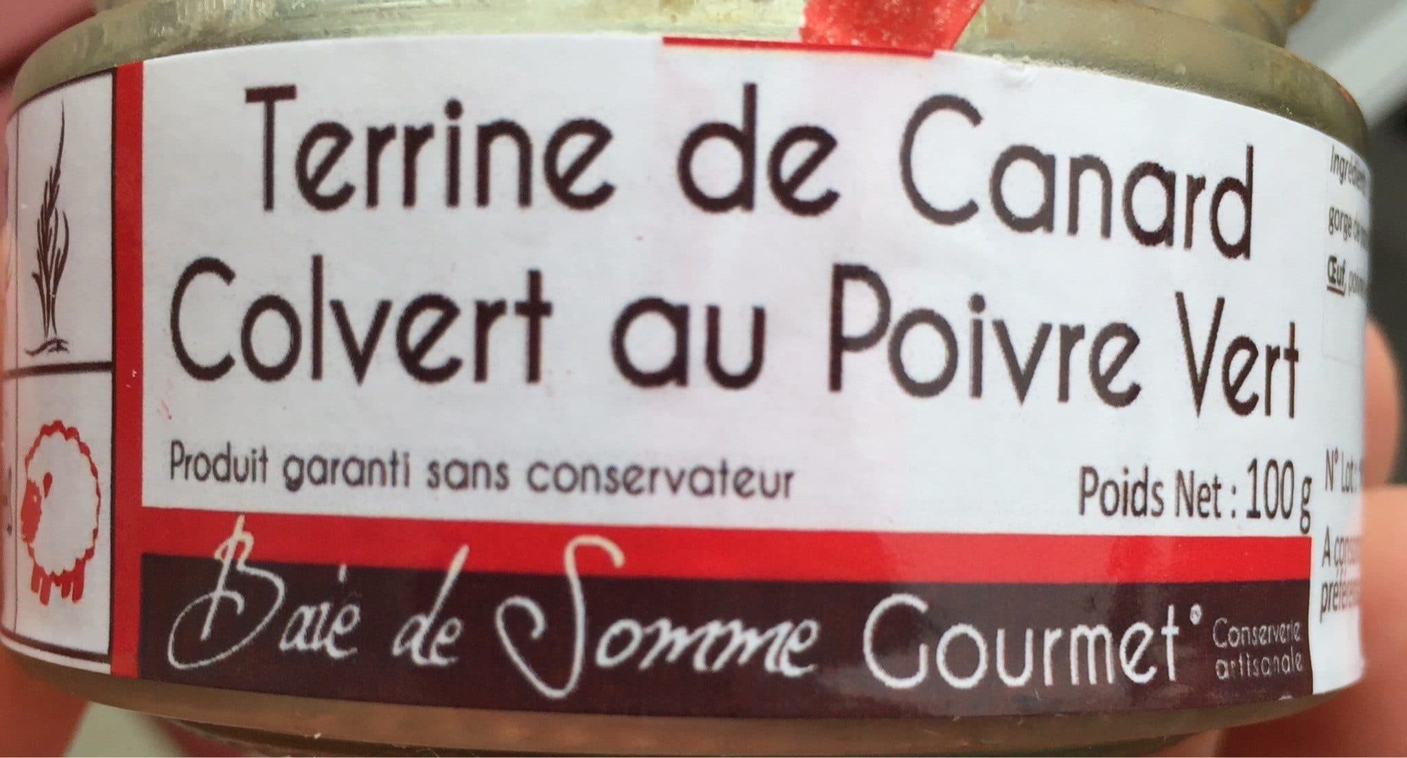 Open Food Facts Terrine de canard colvert au poivre vert packshot