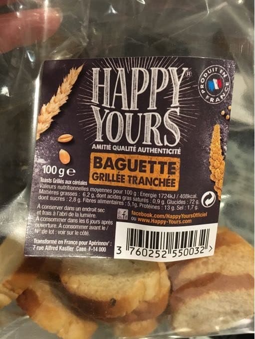Happy Yours Baguette Grillee Tranchee packshot