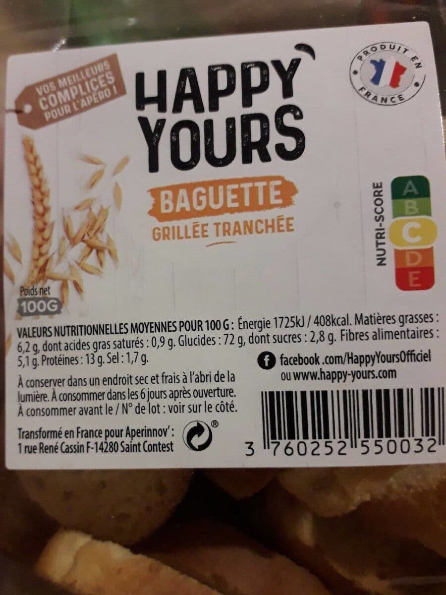 Happy Yours Baguette Grillee Tranchee packshot