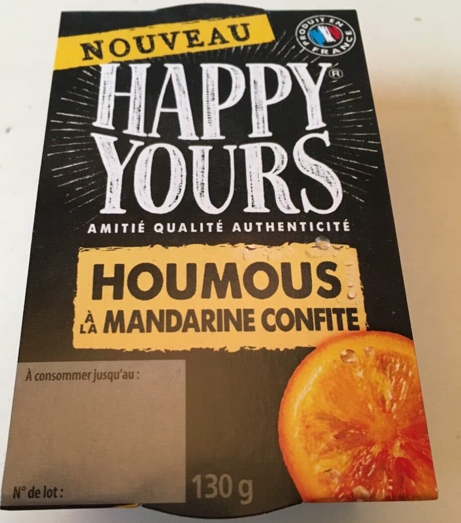 Happy Yours Houmous à la mandarine confite packshot