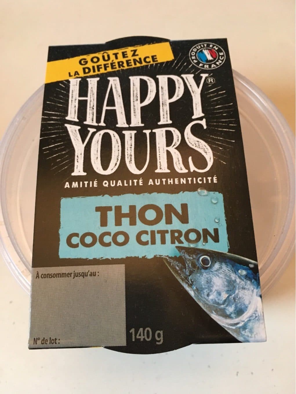 Happy Yours Thon coco citron packshot