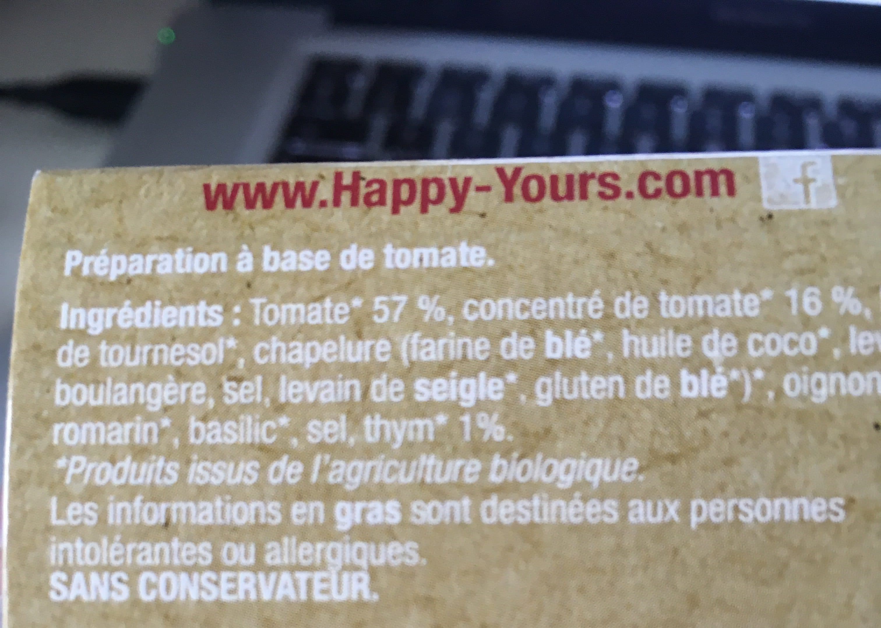 Happy Yours Caviar de tomate bio packshot
