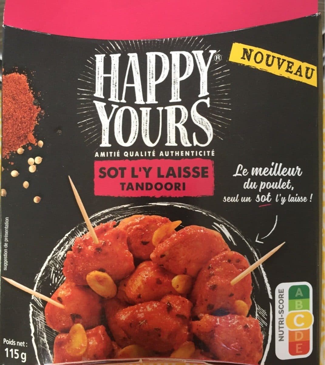 Happy Yours Sot l'y laisse Tandoori packshot