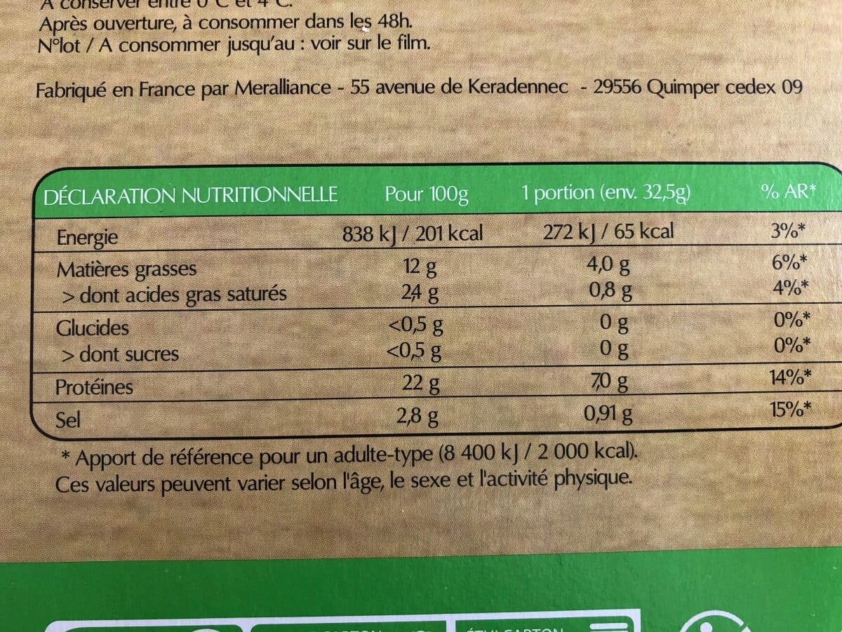 Open Food Facts Saumon atlantique fumé bio packshot