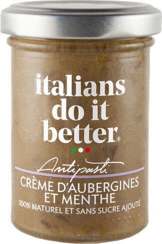 Italians do it better Crème Aubergines et Menthe 100g packshot