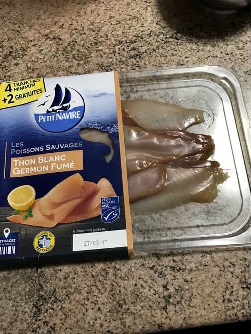 Petit Navire Thon Blanc Germon Fumé packshot