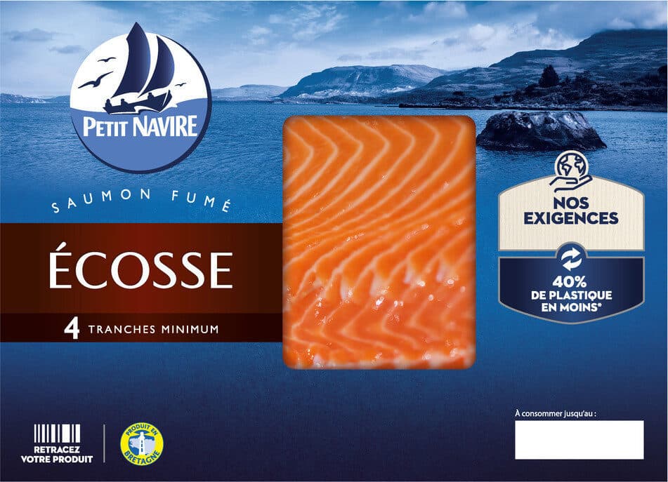 Petit Navire SAUMON ATL ELEVE EN ECOSSE FUME packshot