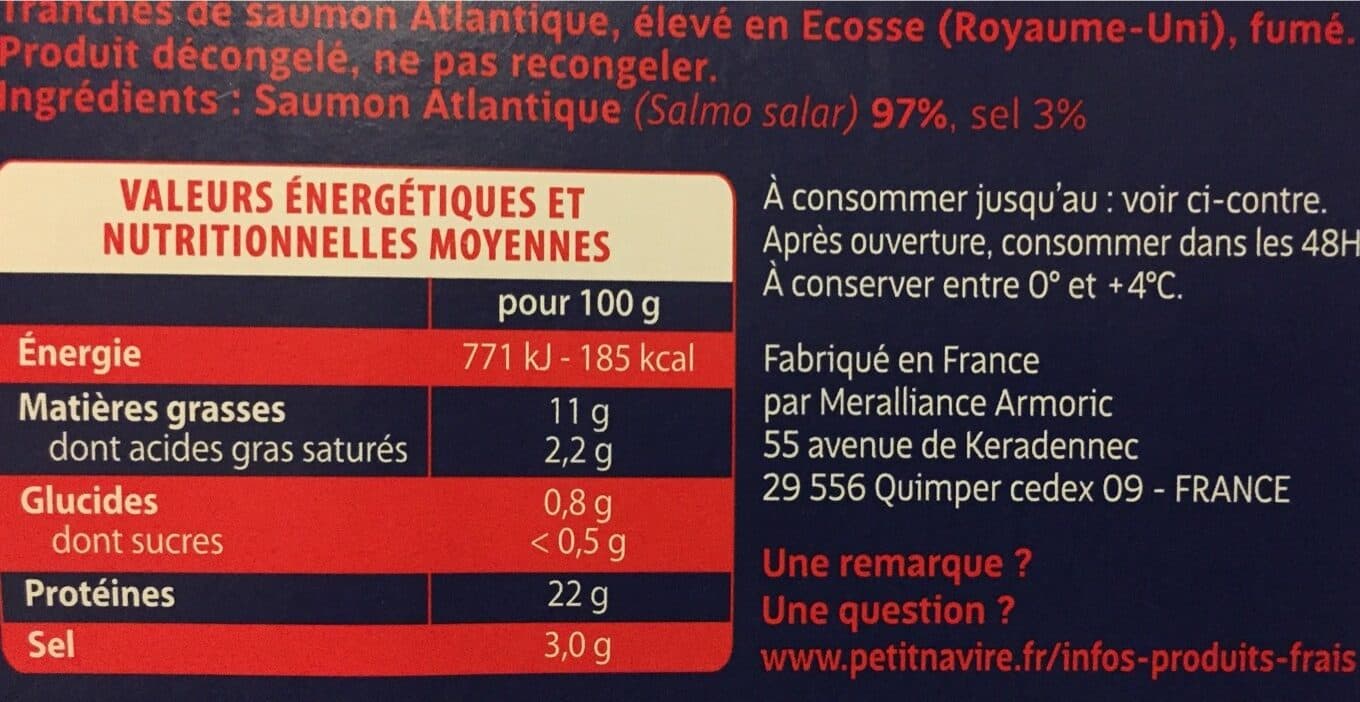 Petit Navire Saumon fumé Ecosse packshot