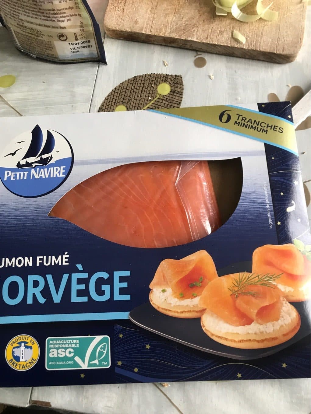 Petit Navire Saumon Fumé de Norvège packshot