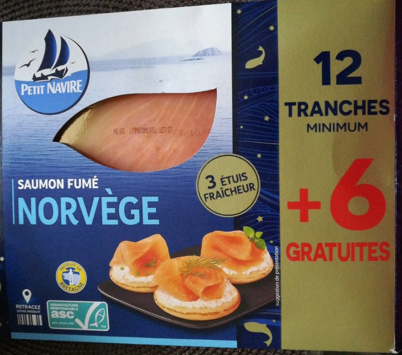 Petit Navire Saumon fumé Norvège 🇳🇴 packshot
