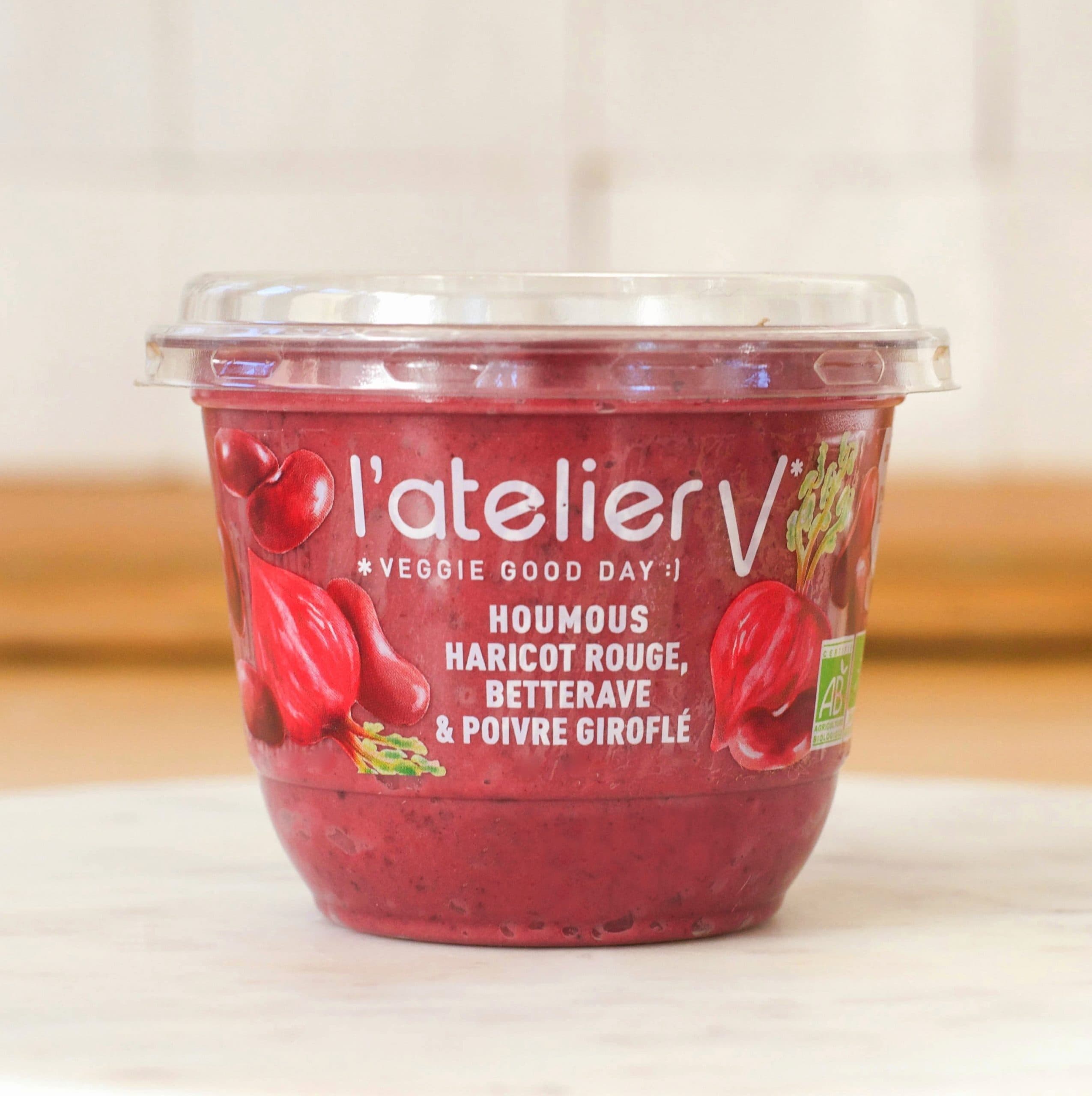 L'atelier V* Houmous haricot rouge, betterave & poivre giroflé packshot