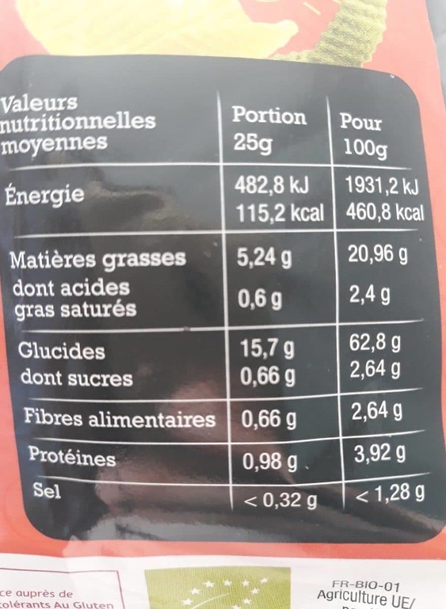 Open Food Facts Chips tricolores Apérifun packshot