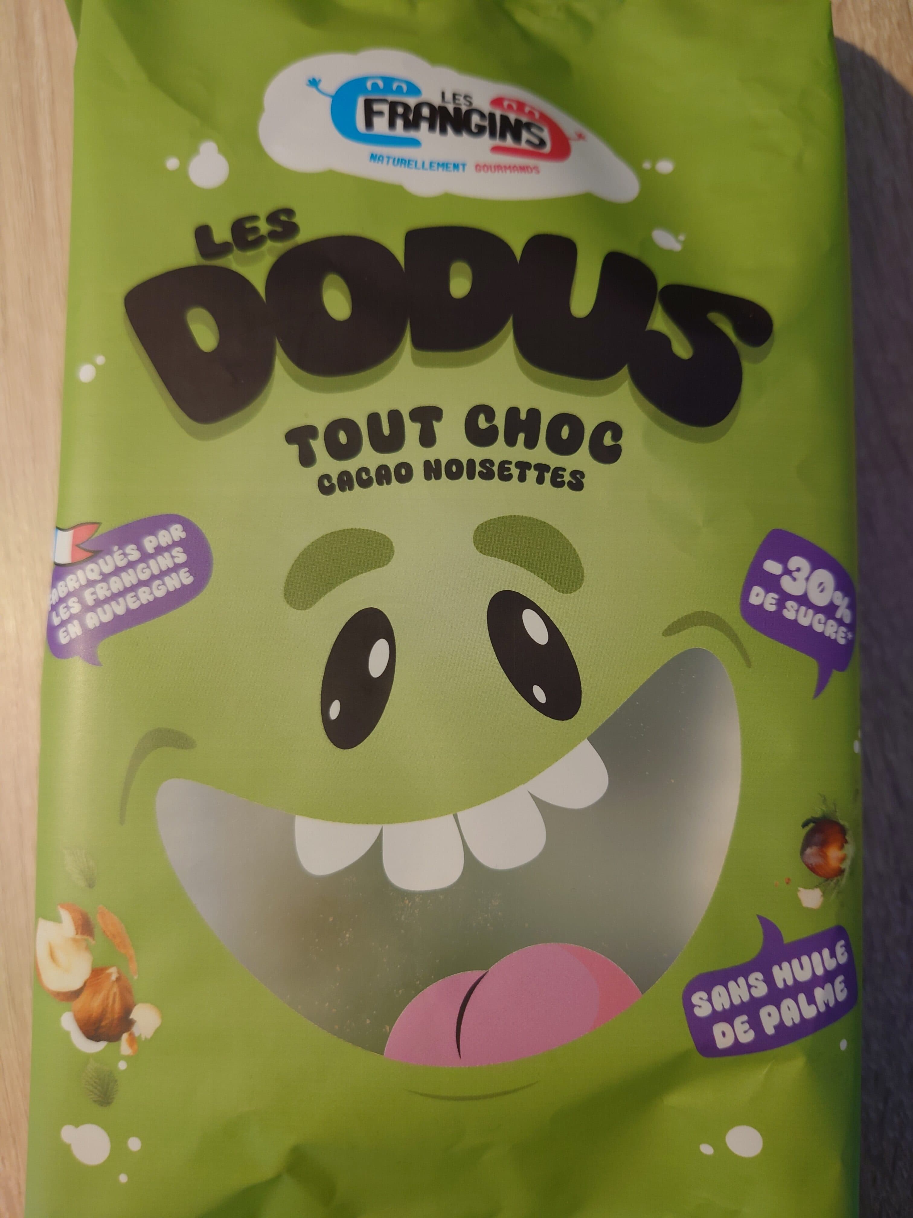 Les Frangins Les Dodus tout choc cacao noisettes packshot