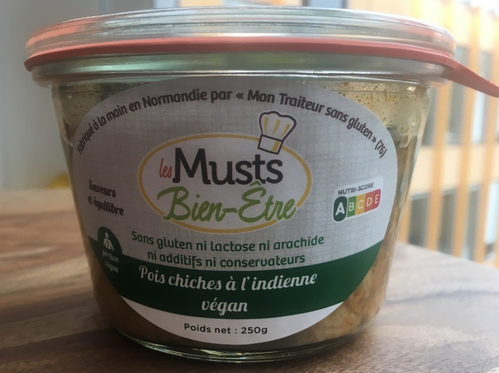 Open Food Facts Pois chiches a l'indienne Vegan packshot