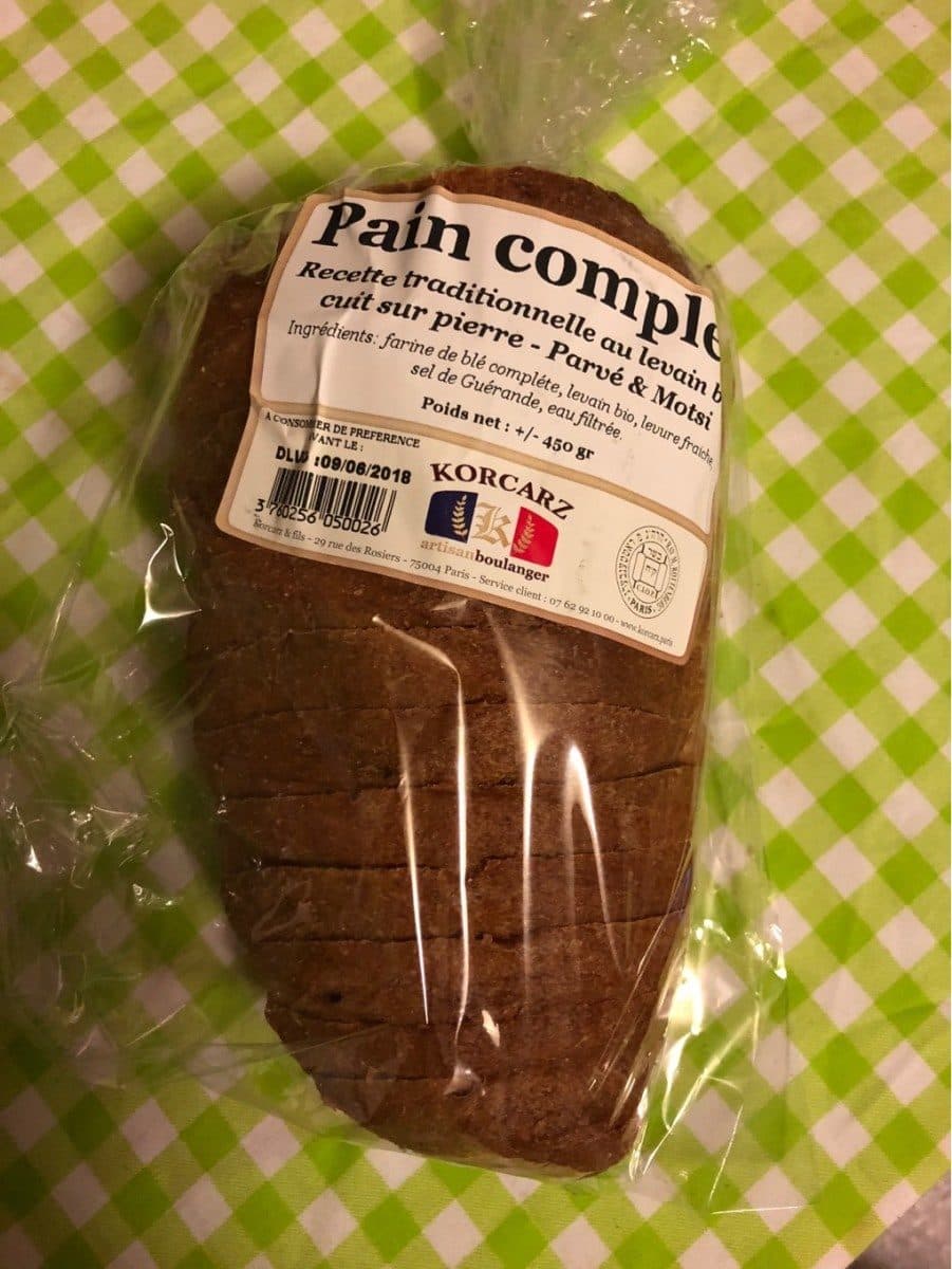 Open Food Facts Pain complet - recette tradionnelle au levain bio packshot