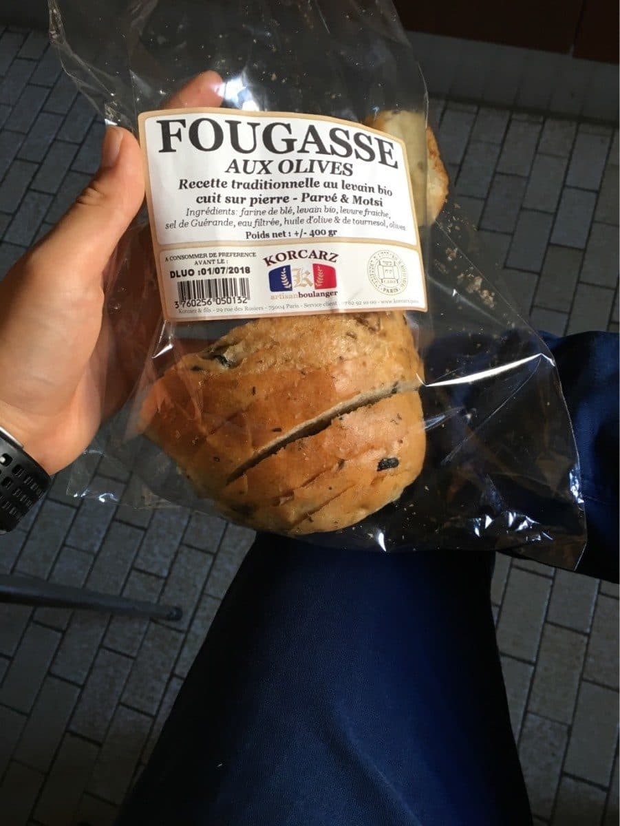 Open Food Facts Fougasse au olive packshot