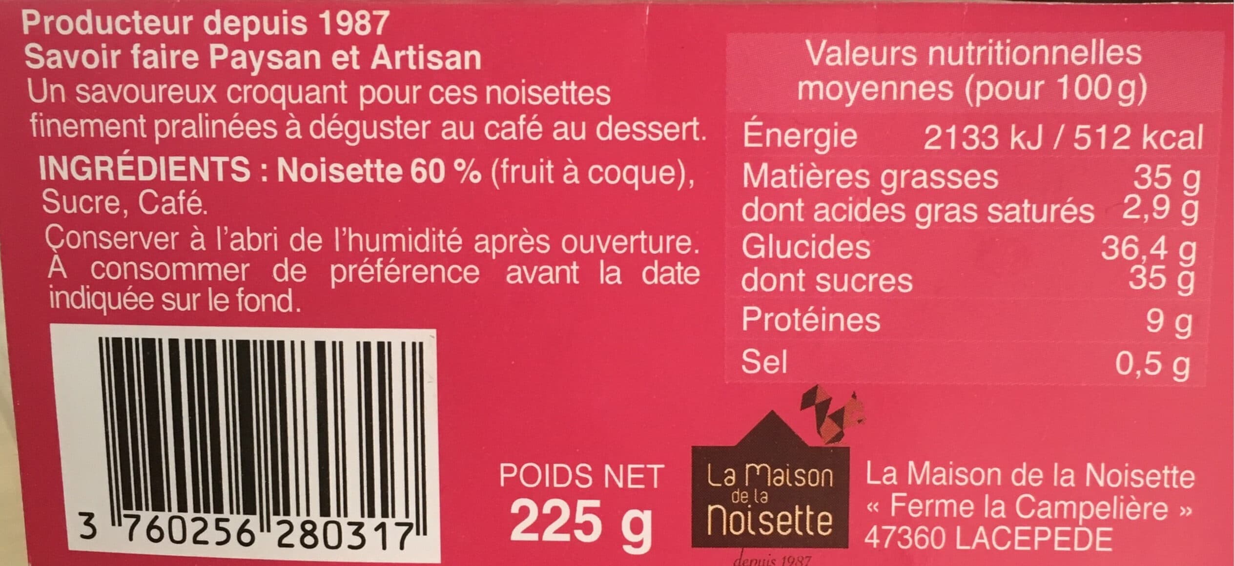 Open Food Facts Les pralinés packshot