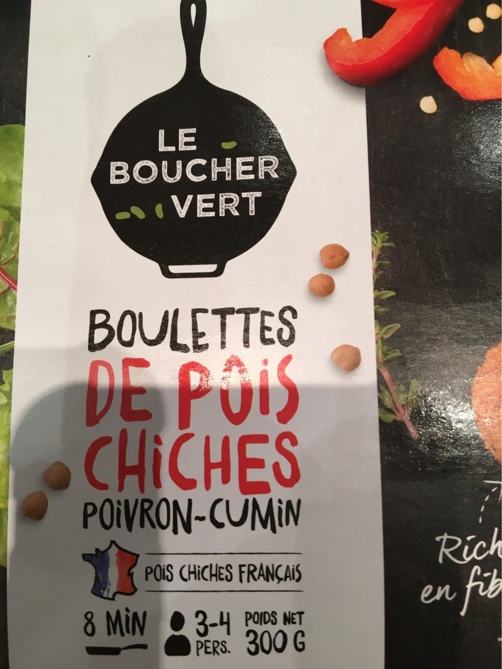 Le boucher vert Boulettes de pois chiches packshot