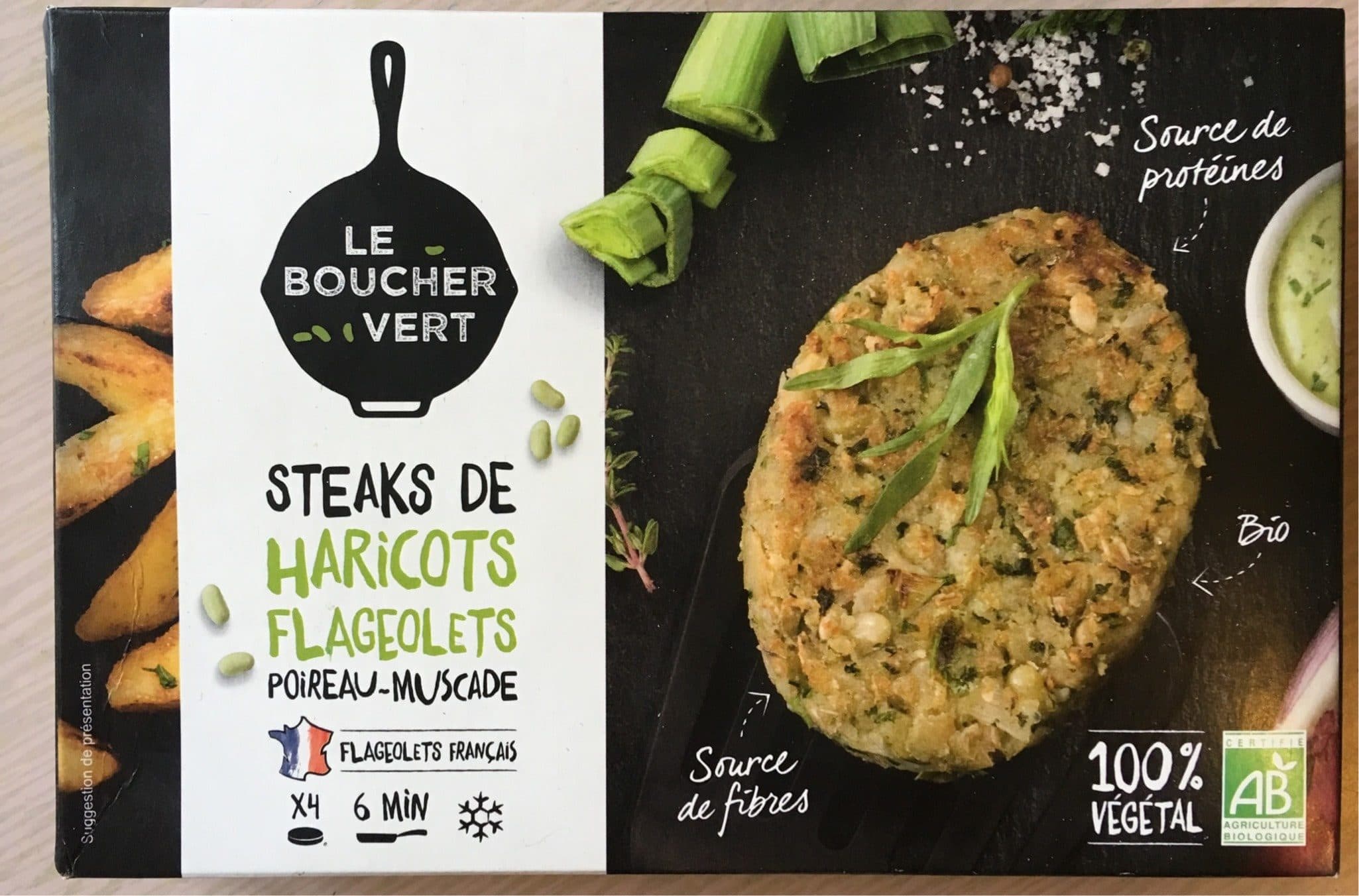 Le Boucher Vert Steak de haricots flageolets packshot