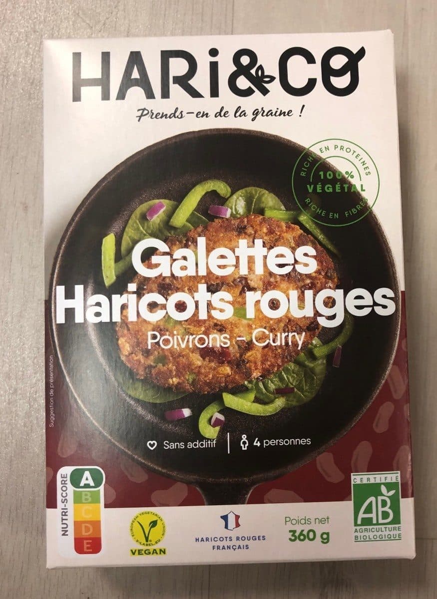 Hari & Co Galettes Haricots rouges - Poivrons - Curry packshot