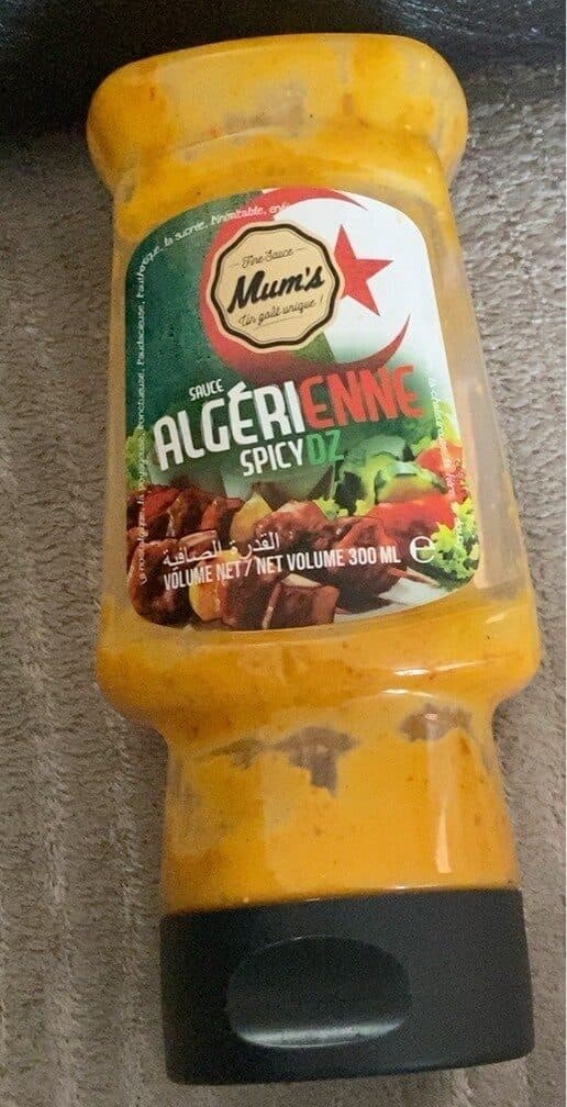 Mum’s algeriane sauce packshot
