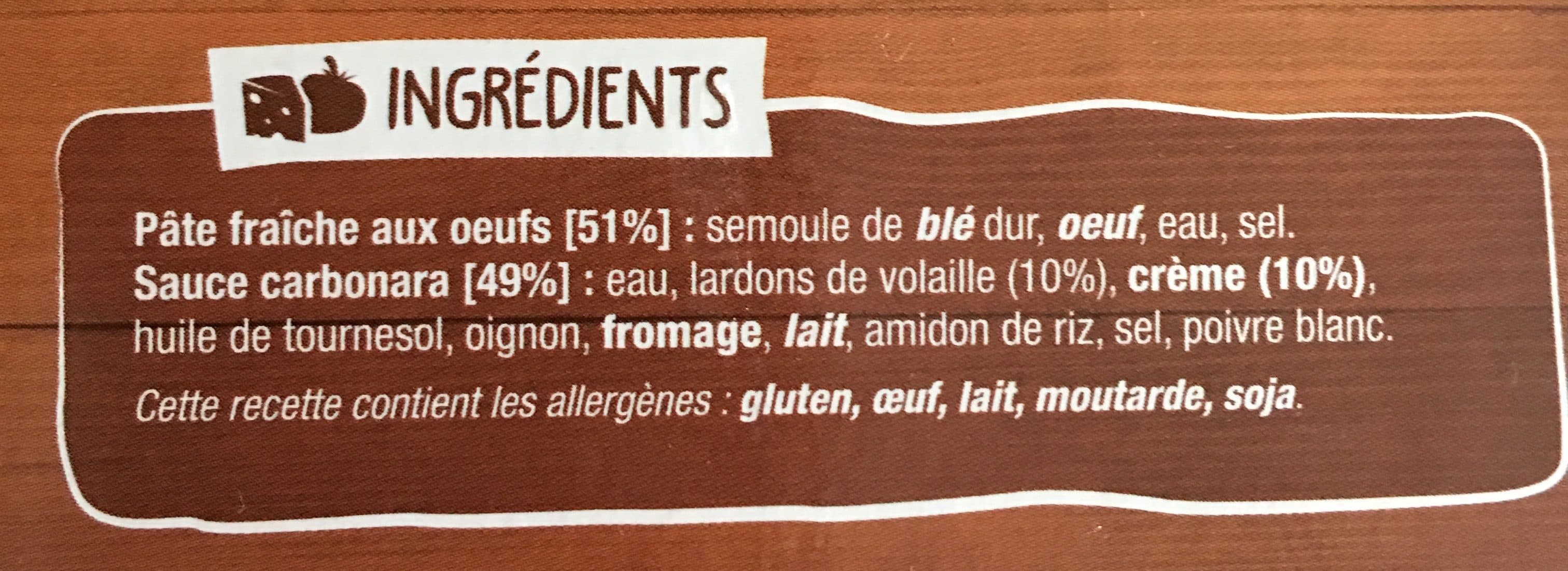 Comme Des Gourmands Tagliatelles carbonata packshot