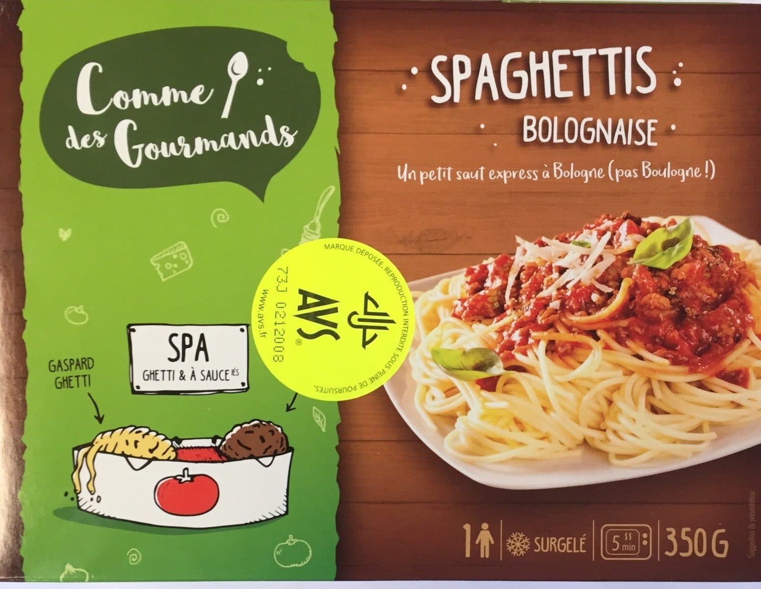Open Food Facts SPAGHETTIS BOLOGNAISE packshot