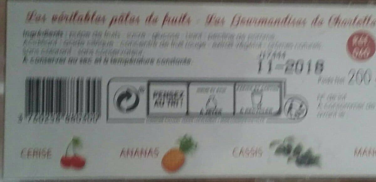 Open Food Facts Pâtes de fruits packshot