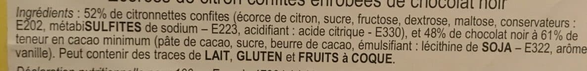 Open Food Facts Citronnettes noires packshot
