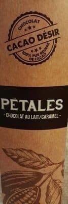 Cacao Désir Pétales chocolat au lait/caramel packshot