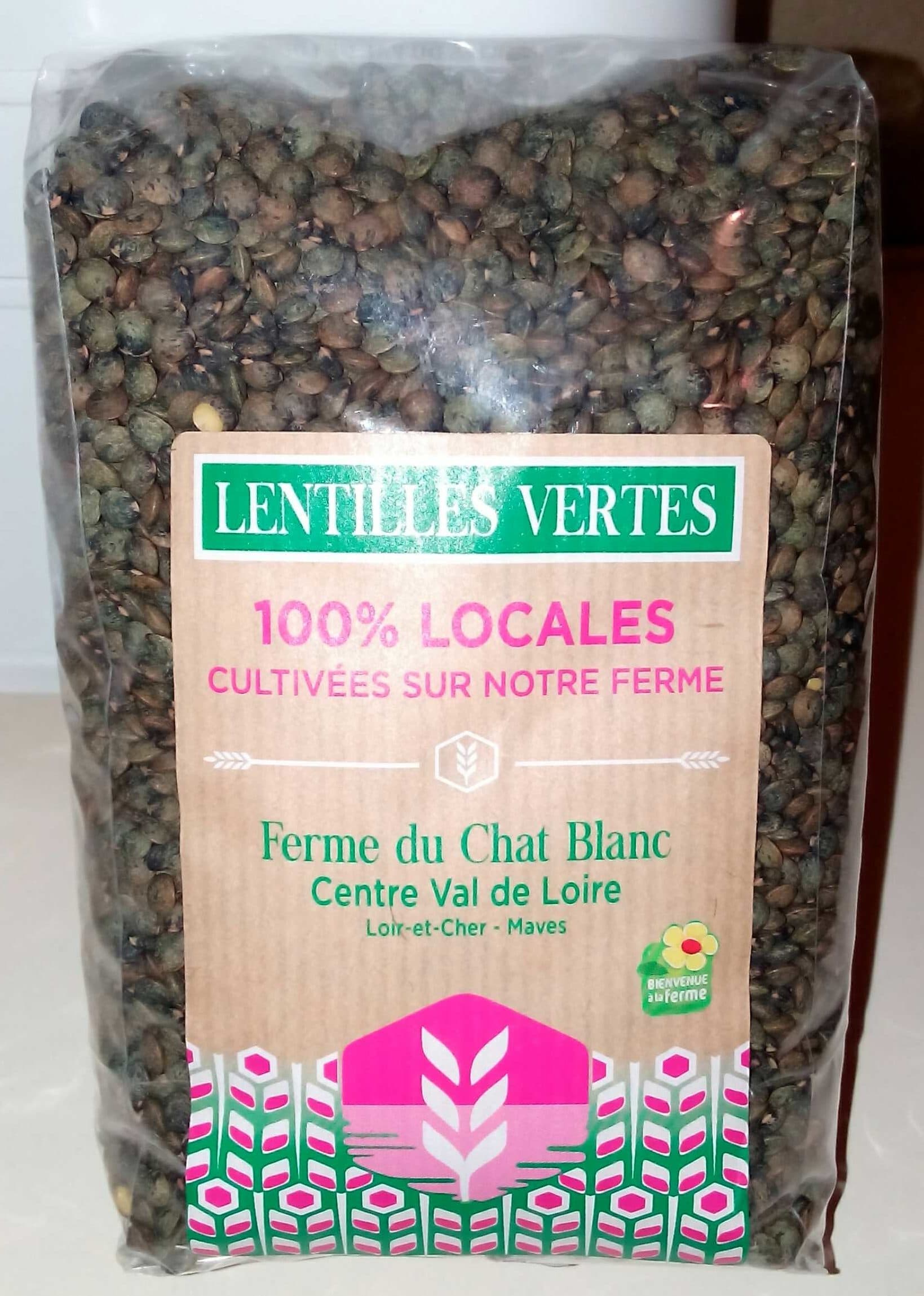 Ferme du Chat Blanc Lentilles vertes packshot