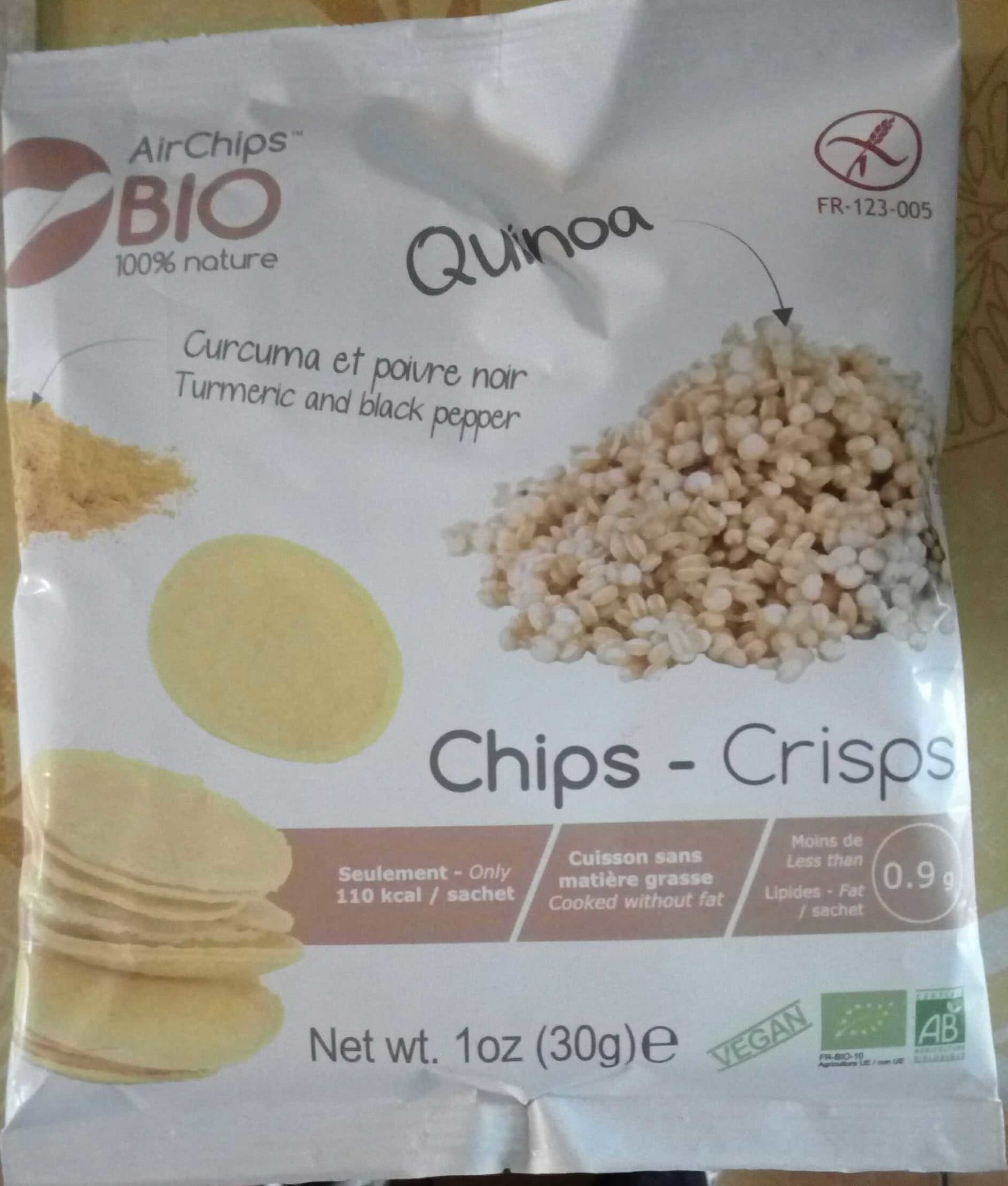 AirChips Bio Chips à base de quinoa packshot