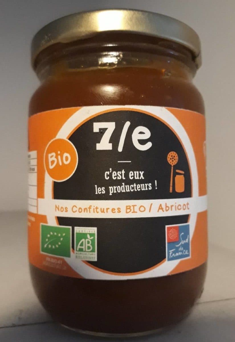 7/e Confiture abricot bio packshot