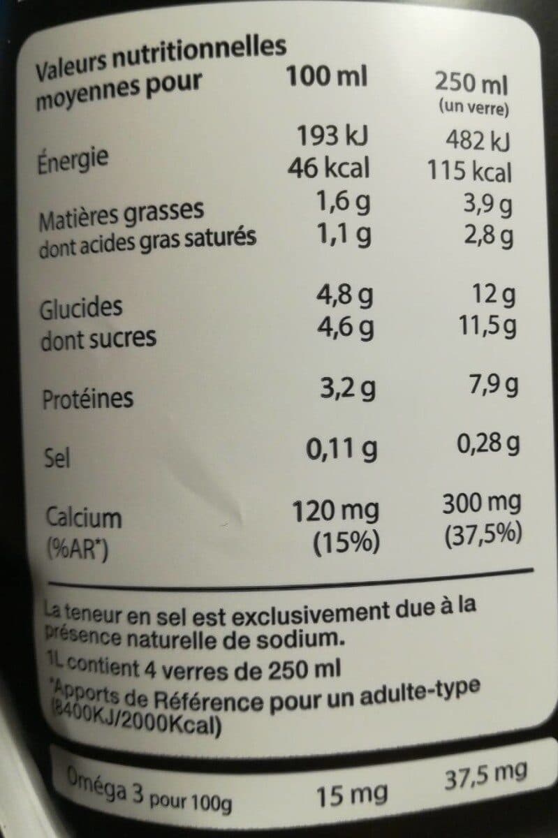 En Direct des Éleveurs Lait Demi Ecrémé UHT packshot