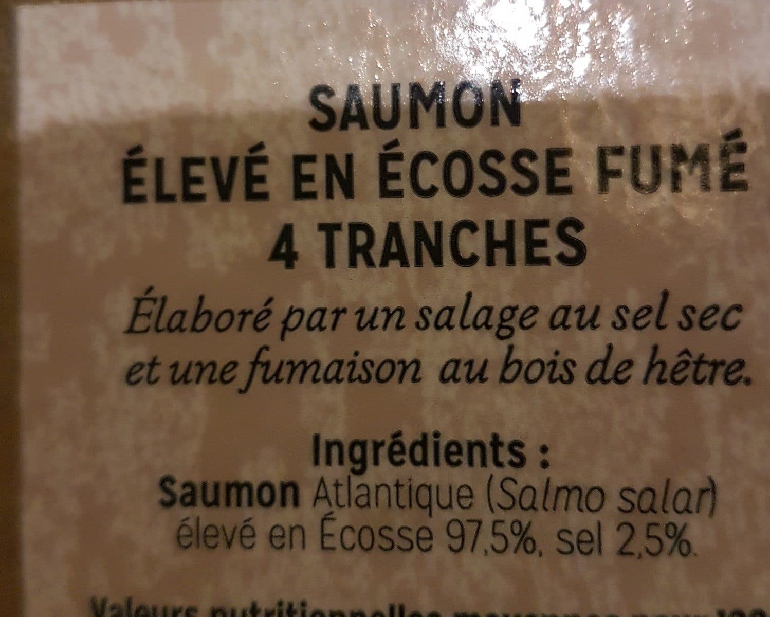 Marque Repère Saumon d'Ecosse fumé packshot