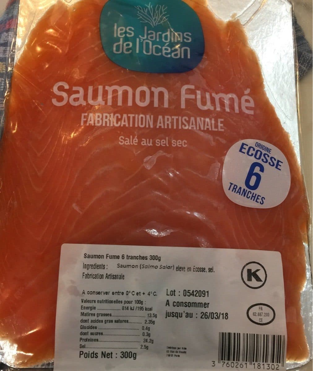 Open Food Facts Saumon fume packshot