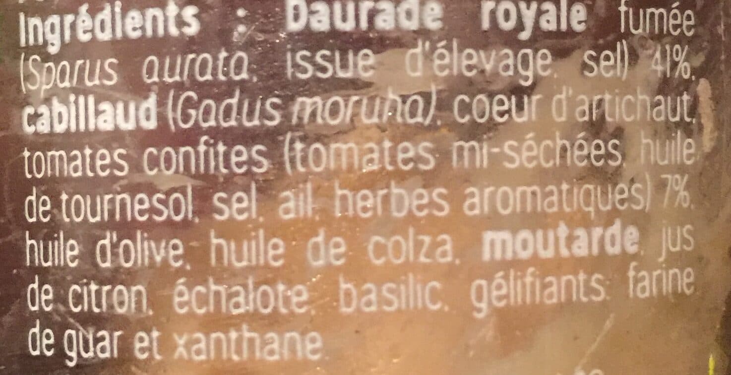 L'Apéro du Poissonnier Daurade royale fumée packshot