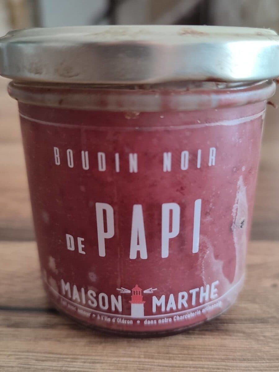 Open Food Facts Boudin noir de papi packshot