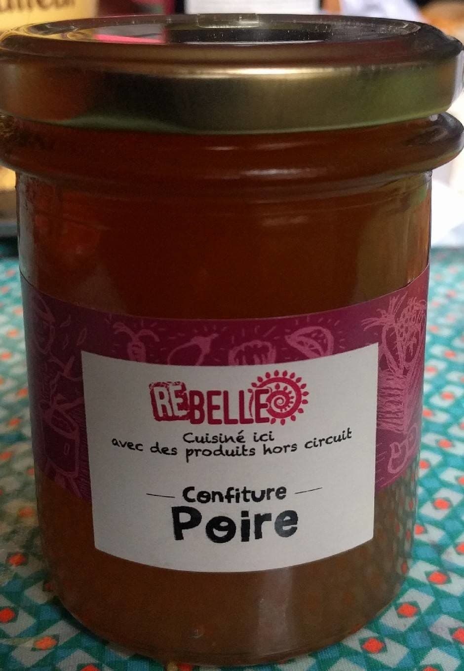 Rebelle Confiture Poire packshot