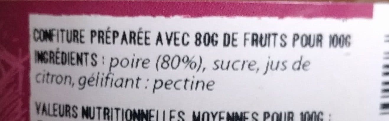 Rebelle Confiture Poire packshot