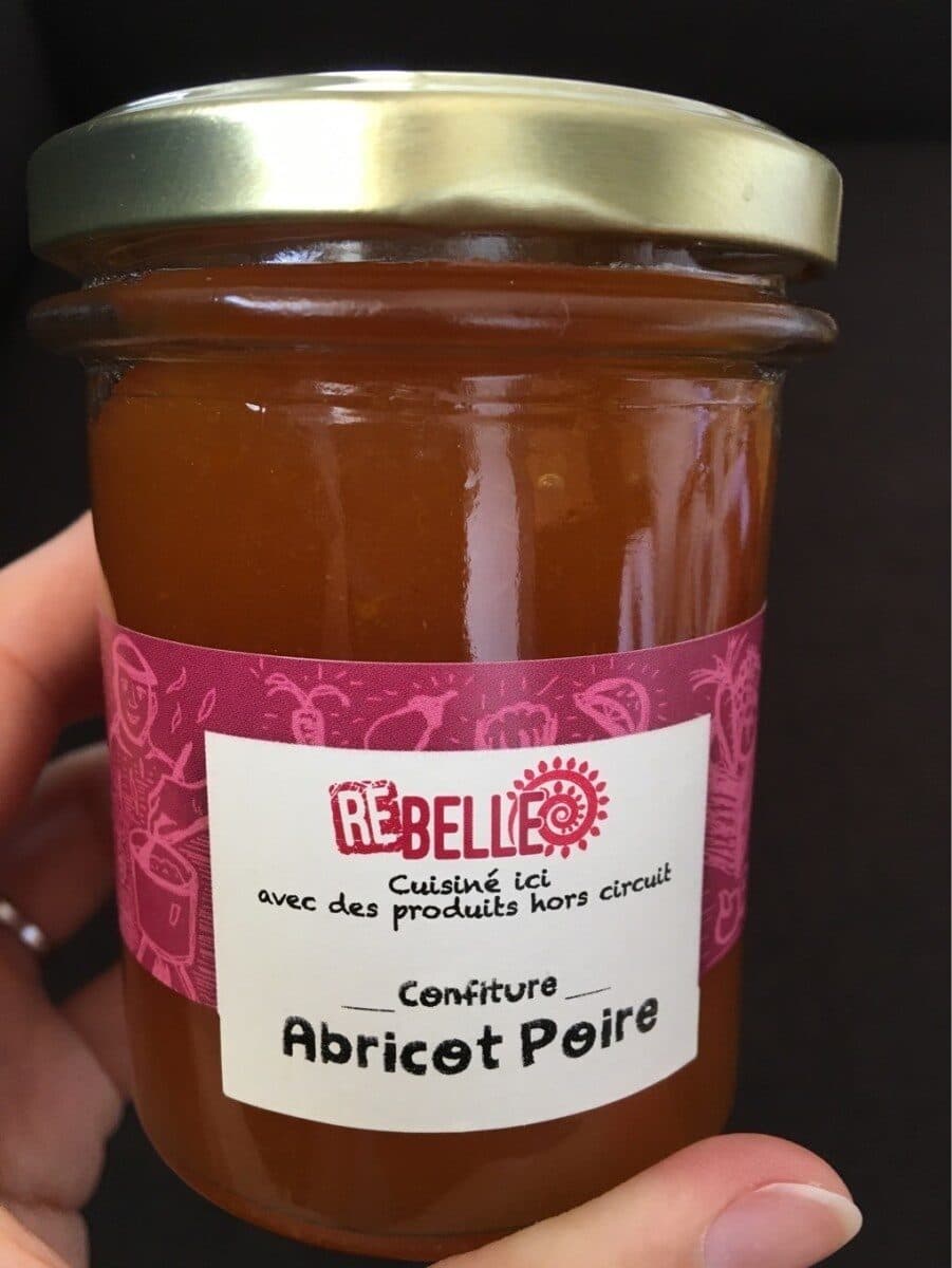Rebelle Confiture abricot poire packshot