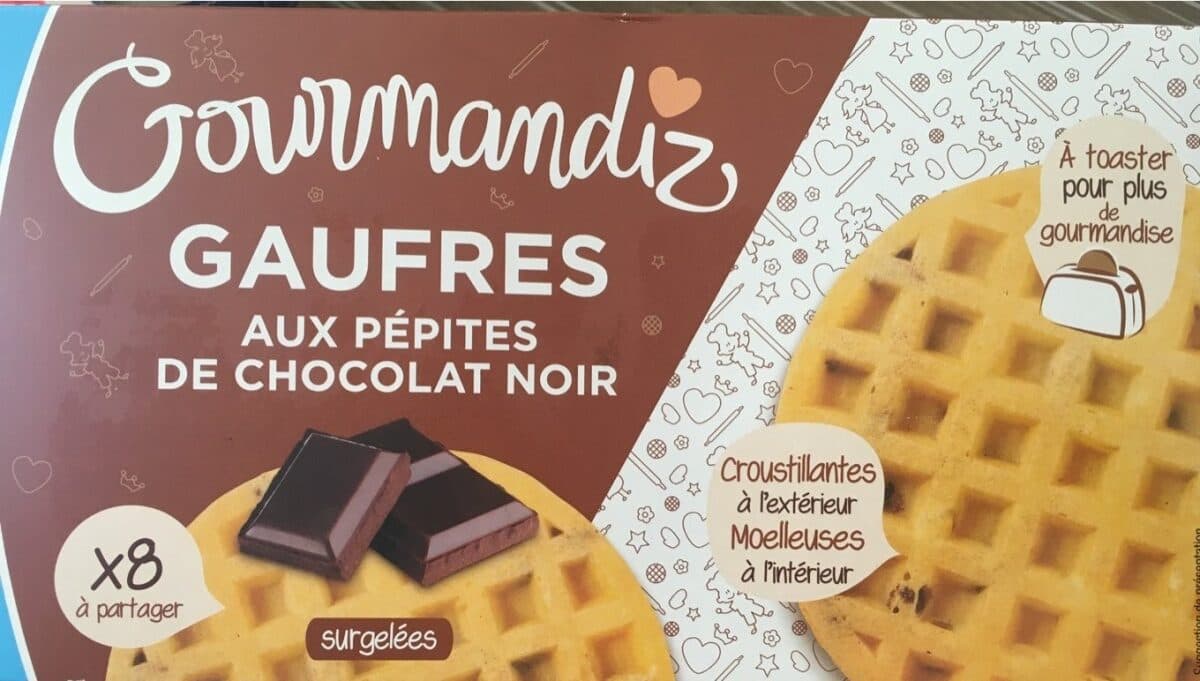Open Food Facts Gaufres aux pépites de chocolat noir packshot