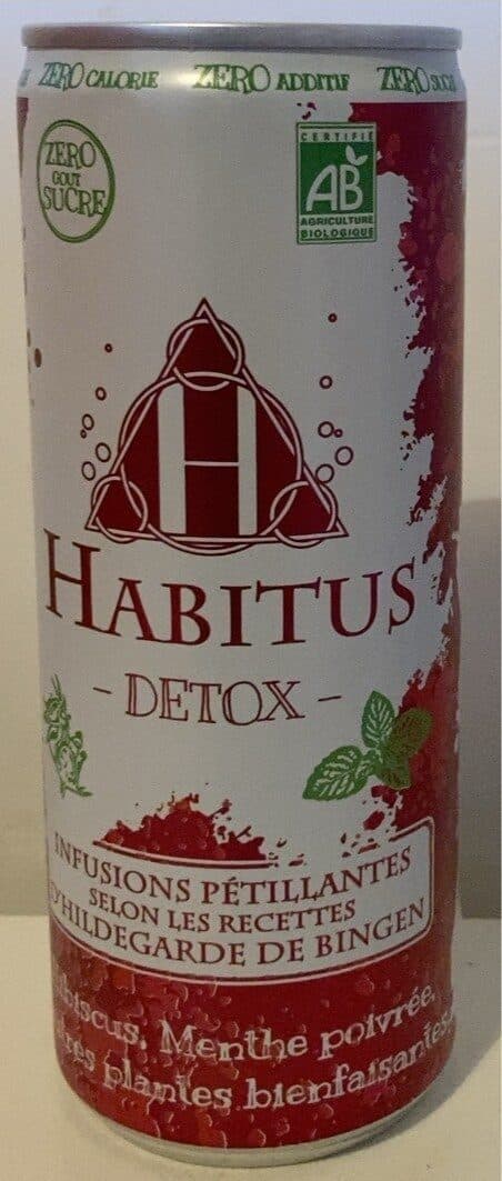 Habitus Detox - Infusion pétillante BIO - hibiscus, menthe poivrée packshot