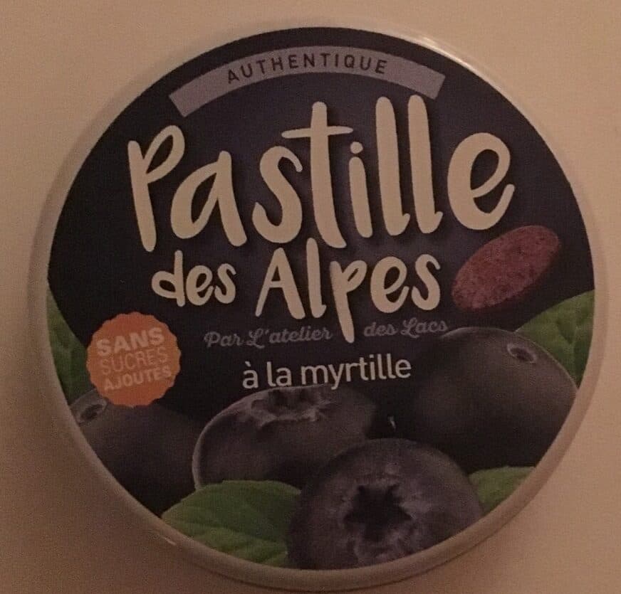 L'Atelier des Lacs Pastille des Alpes à la myrtille packshot