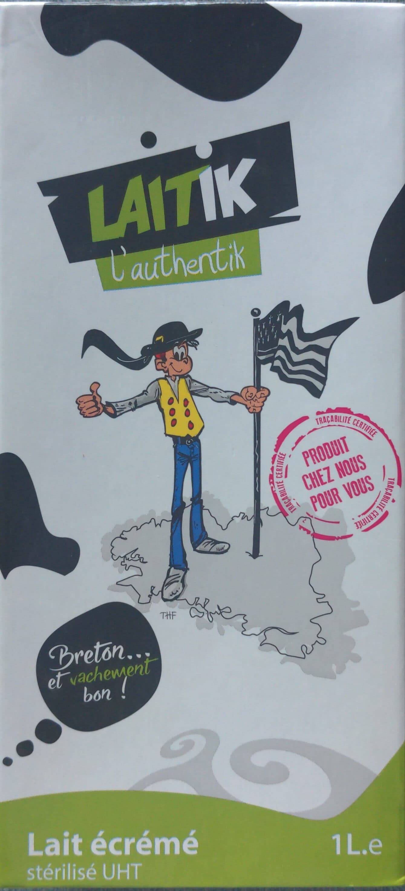 Laitik Lait écrémé UHT packshot